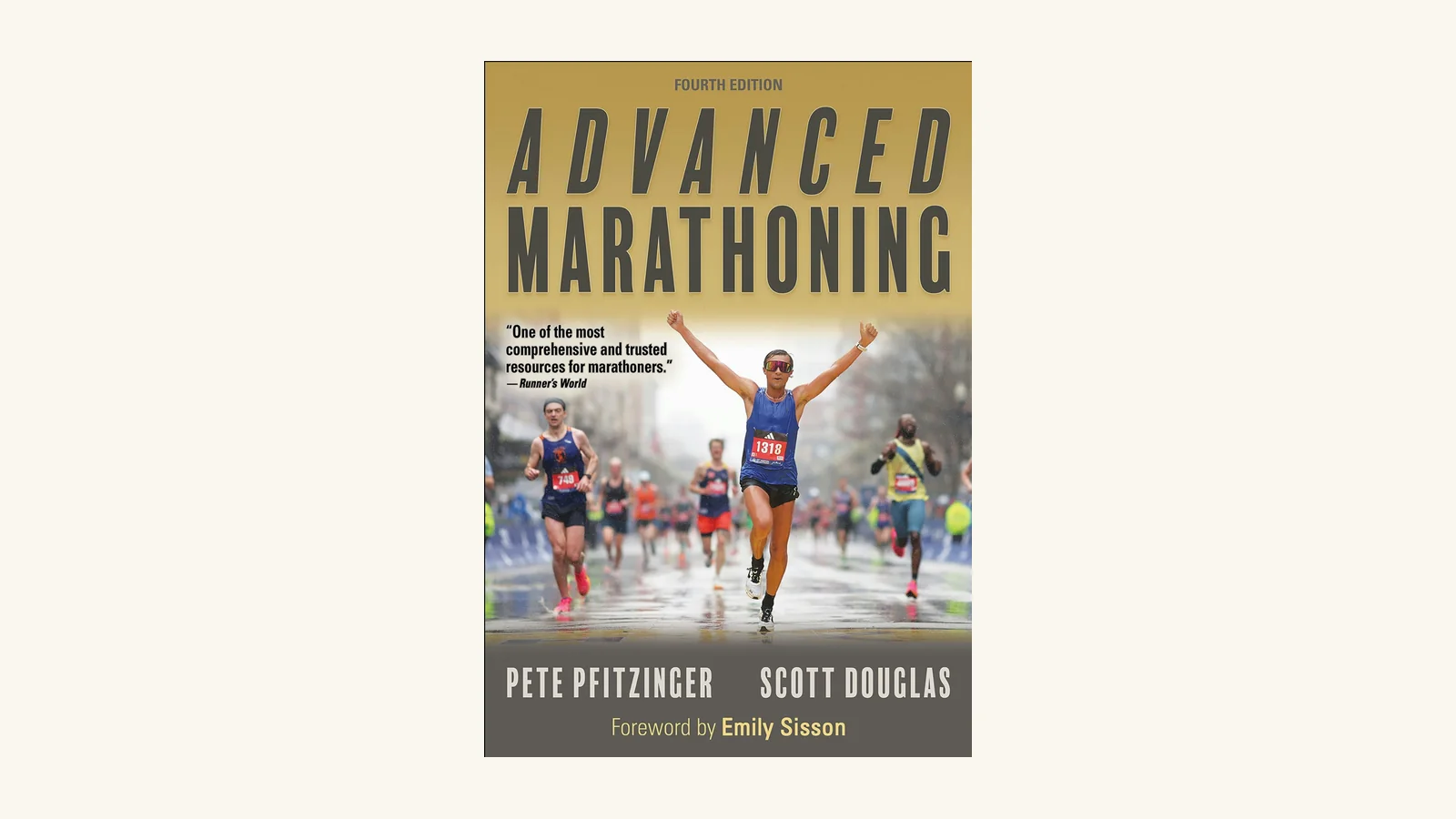 Обложка книги Пита Фитзингера и Скотта Дугласа Advanced Marathoning, четвёртое издание, Human Kinetics